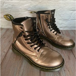 Kid’s Rose Gold Doc Marten Boots